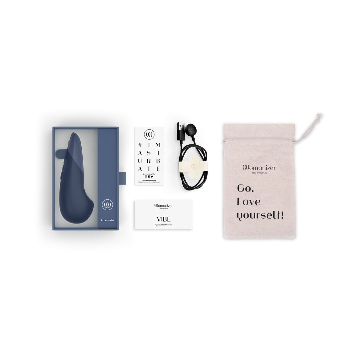 Bullet vibracija Womanizer Mėlyna